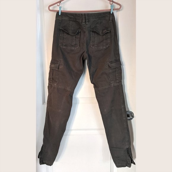 Khaki slim fit cargo pants - Picture 2 of 5